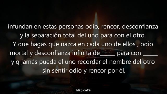 ORACION PODEROSA AL ESPIRITU DEL ODIO PARA SEPARAR AMANTES Y PAREJAS | HAZ QUE LE DEJE DE INMEDIATO смотреть онлайн