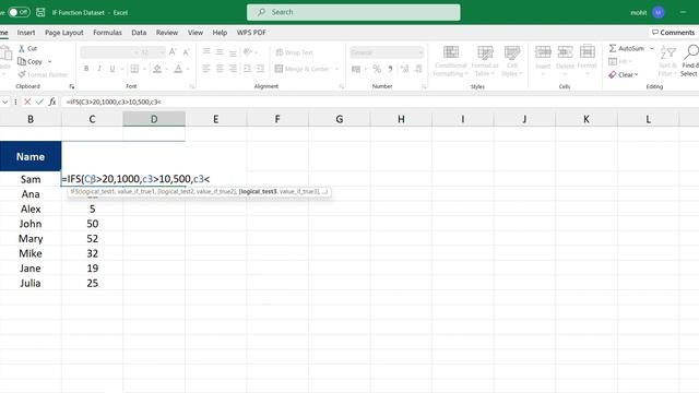 IF FUNCTION IN EXCEL#video #dataanalytics смотреть онлайн