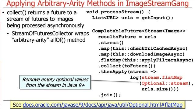 The Java CompletableFuture ImageStreamGang Case Study: Applying Arbitrary-Arity Methods смотреть онлайн