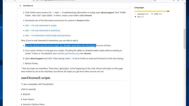 Firefox: installing userChromeJS and legacy extensions смотреть онлайн