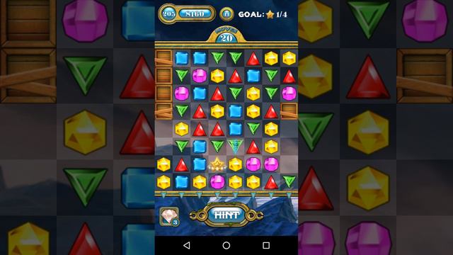 Jewels Saga World 5 level 205 (Android) смотреть онлайн