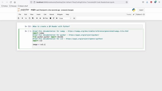 Python Tutorial - How to create a QR Code Reader in Python? смотреть онлайн