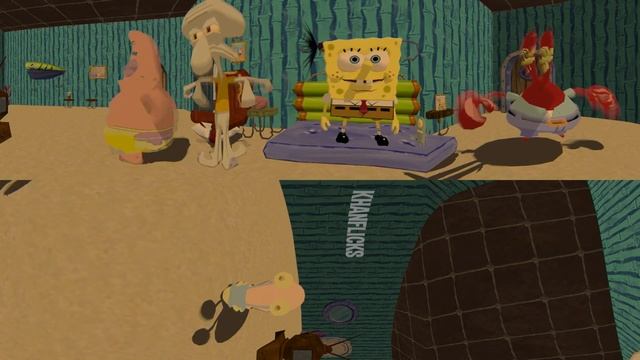 Spongebob Squarepants! - 360° Dance Party! - (The First 3D VR Game Experience!) смотреть онлайн
