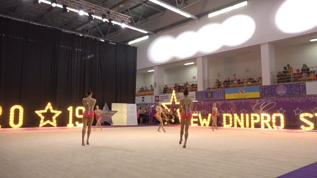 Групповые упражнения МС – булавы+обручи Днепр СДЮСШОР 1 смотреть онлайн