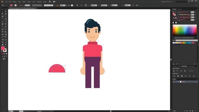 How to Draw a Character Turnaround, Graphic Design Tutorial, 4 Different Poses смотреть онлайн
