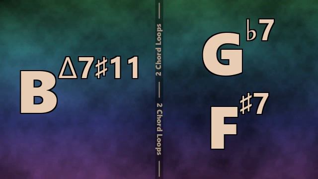 Bmaj7#11 to Gb7 (F#7) Backing Track смотреть онлайн