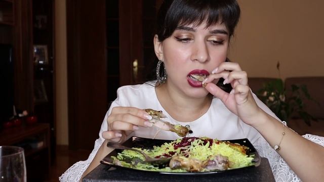 НАГОРНЫЙ КАРАБАХ НАШ/МУКБАНГ АЗЕРБАЙДЖАНСКИЙ ПЛОВ