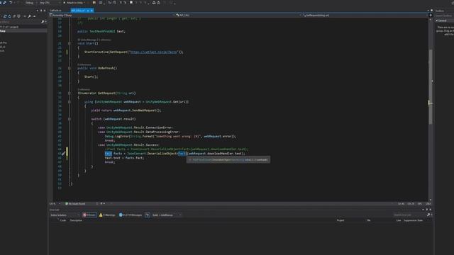 Unity3D API Request - Get a list of data from the internet смотреть онлайн