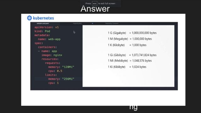 DevOps/SRE Interview Question #43 Kubernetes Container CPU and Memory Usage смотреть онлайн