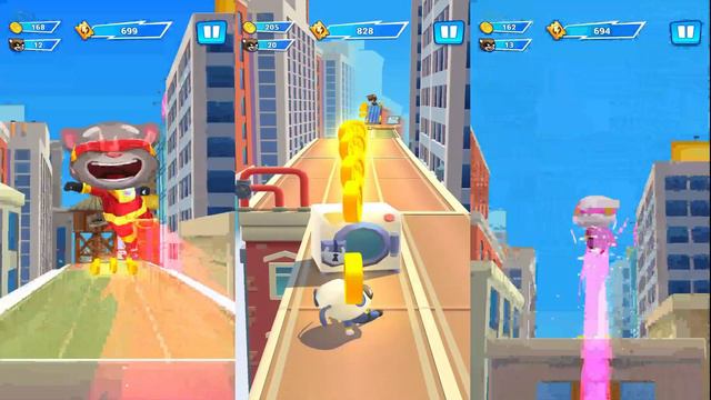 IMPOSTOR BATTLE😡~🚀🚀Talking Tom Hero Dash- AMONG US FUNNY смотреть онлайн