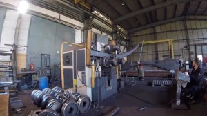 Гибка двутавровой балки. Заводская гибка балки по радиусу.