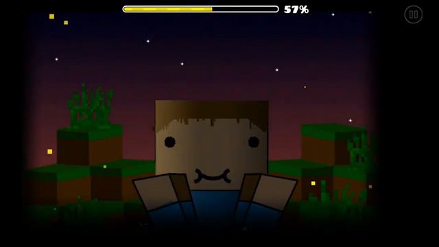 Прохождение уровня в Геометрий Деш называется майкрафт. смотреть онлайн