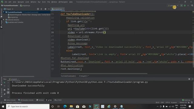 Python Youtube video downloader with Pytube | Only 4 line source code смотреть онлайн