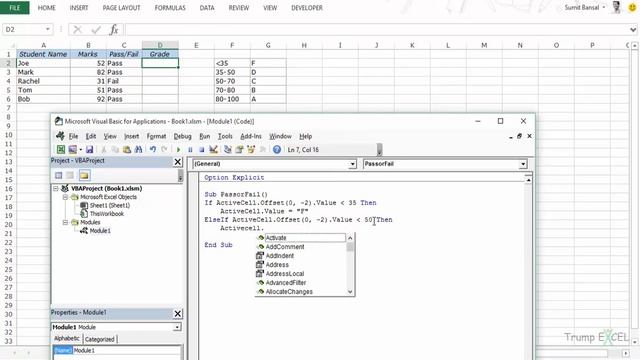 Free Excel VBA Course #15 - IF Then Else Statement in Excel VBA смотреть онлайн