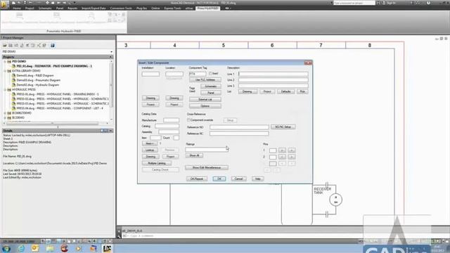 AutoCAD Electrical - Pneumatic - Hydraulic PID's #CADline смотреть онлайн