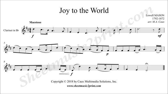 Joy to the World - Clarinet смотреть онлайн