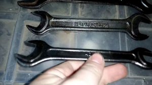 Как я очистил советские ключи от ржавчины (результат)