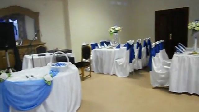 Оформление свадьбы в синем цвете смотреть онлайн