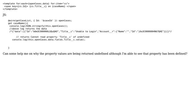 Salesforce: LWC cannot read property смотреть онлайн