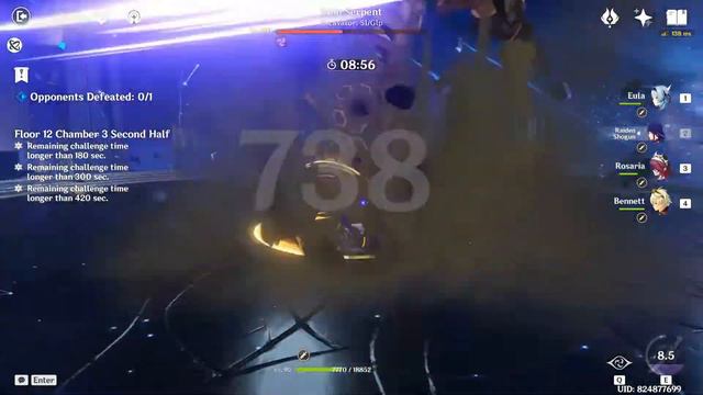 Eula C1 Snow-Tombed Starsilver R1 45sec Clear VS 2.8 Ruin Serpent смотреть онлайн