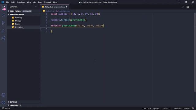 Método forEach | JavaScript Tutorial смотреть онлайн