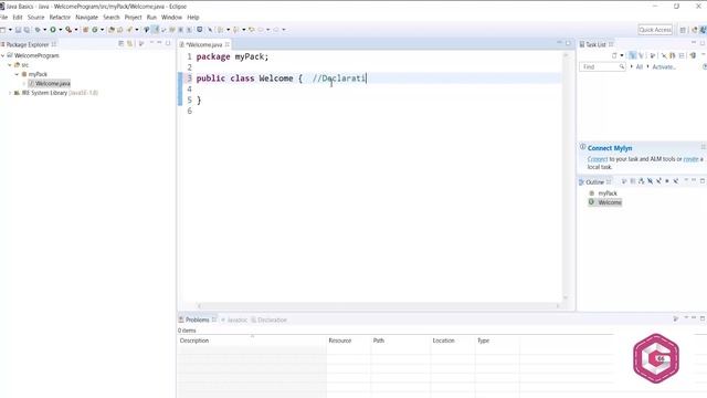 IDE installation and Explanation of Welcome Program | Graphic 66 | Java Course | Java Course Hindi смотреть онлайн