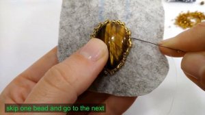 Оплетение Кабошона Бисером Мастер Класс / Cabochon Braiding Beaded Master Class Tutorial