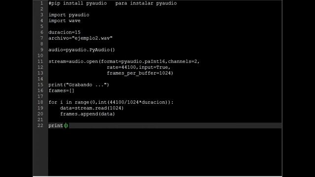 Grabar audio con Python | Programa simple смотреть онлайн