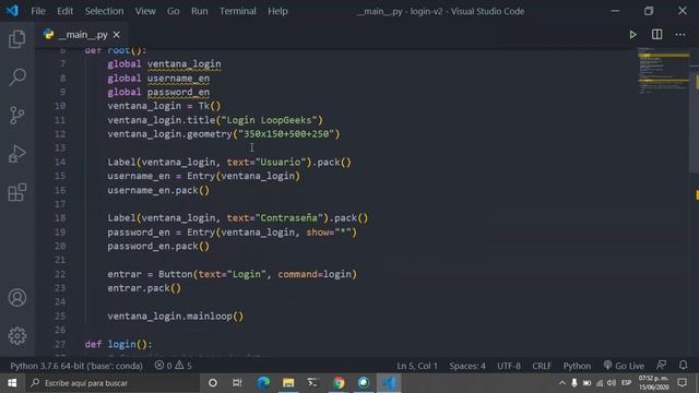 Python, tkinter, login y bases de datos sqlite смотреть онлайн