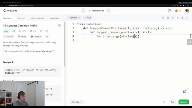 Leetcode Solutions: Problem 14 - Longest Common Prefix смотреть онлайн