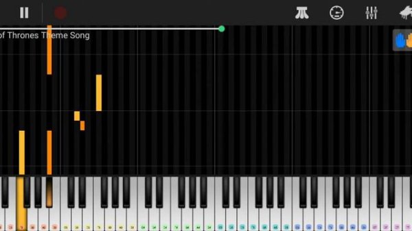 Как играть на пианино "игра престолов"