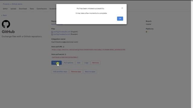 GitHub app: Exchange translation files between Lokalise and your repo смотреть онлайн