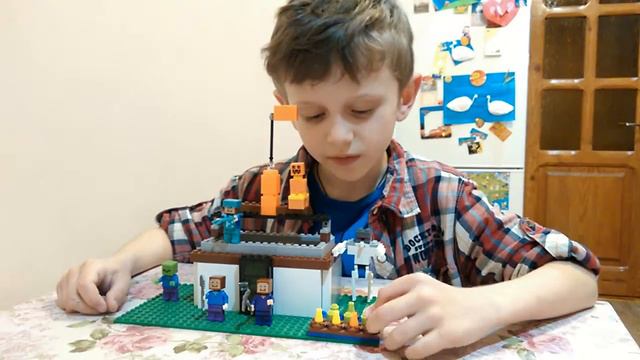 Дом с фигурками в майнкрафте. Minecraft смотреть онлайн
