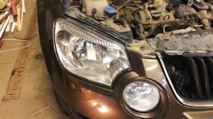 Как снять бампер/фару Шкода Йети