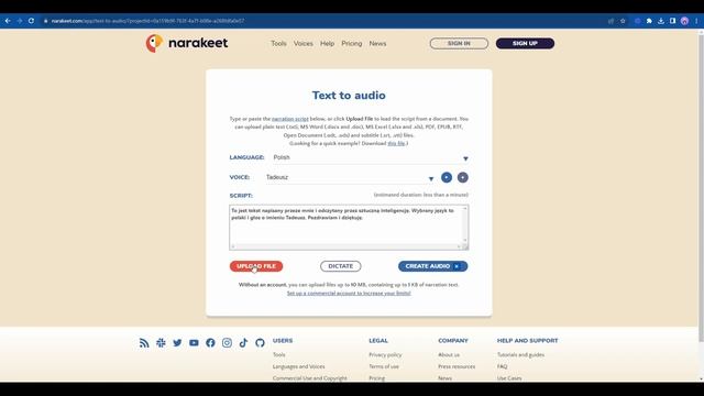 Fajne narzędzie do zamiany tekstu na nagranie audio! ? смотреть онлайн