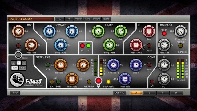 T-RackS Custom Shop British Channel - Vintage Channel Strip plugin смотреть онлайн