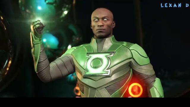 Injustice 2 - Hal Jordan vs John Stewart - Intros & Clashes (Хэл Джордан против Джона Стюарта) rus смотреть онлайн