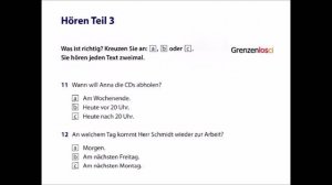 Start Deutsch 1 | Goethe Zertifikat A1 Hören