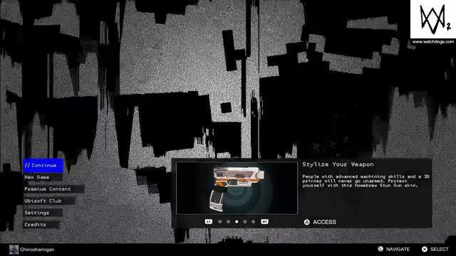 WATCH DOGS 2 Menu