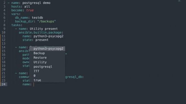 Restore a PostgreSQL Database — Ansible module postgresql_db