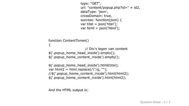 HTML : Output HTML in JSON string generated by PHP смотреть онлайн