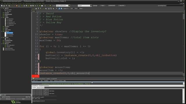 Game Maker Studio: Inventory with Mouse Control смотреть онлайн