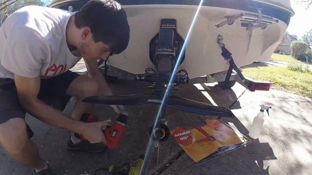 Installing an outdrive Hydrofoil! смотреть онлайн