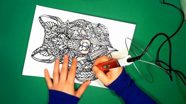 3D PEN ART | WOLF | КАК НАРИСОВАТЬ ВОЛКА 3D РУЧКОЙ смотреть онлайн