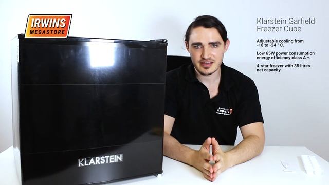 Small 35 Litre black counter freezer | Klarstein Garfield Freezer Cube 35L Black | ME10029334 смотреть онлайн