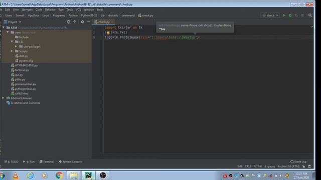 How print a image on computer screen by using python code on pycharm IDE смотреть онлайн