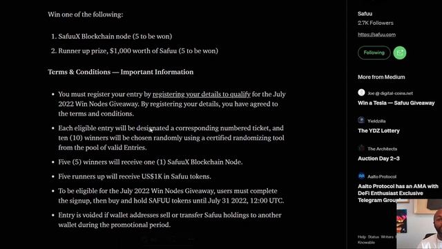 Safuu Protocol! 250k Node Giveaway! Auto Staking, Auto compounding protocol! #safuu #safuux #defi смотреть онлайн