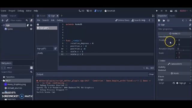 Godot 2D Tutorial- How to Position, Scale, Rotate, and Move Objects using Script смотреть онлайн