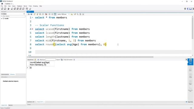 SQL Aggregate and Scalar Functions - MySQL Tutorial #4 смотреть онлайн
