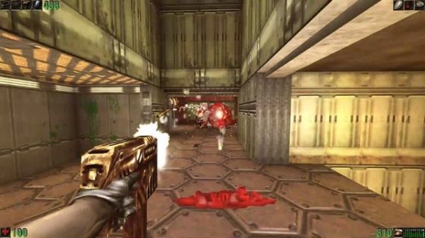 Doomreal [Unreal Weapons mod, Relighting, Doom 3 Textures] -  E1M1 Hangar for Doom 2 | 4K/60